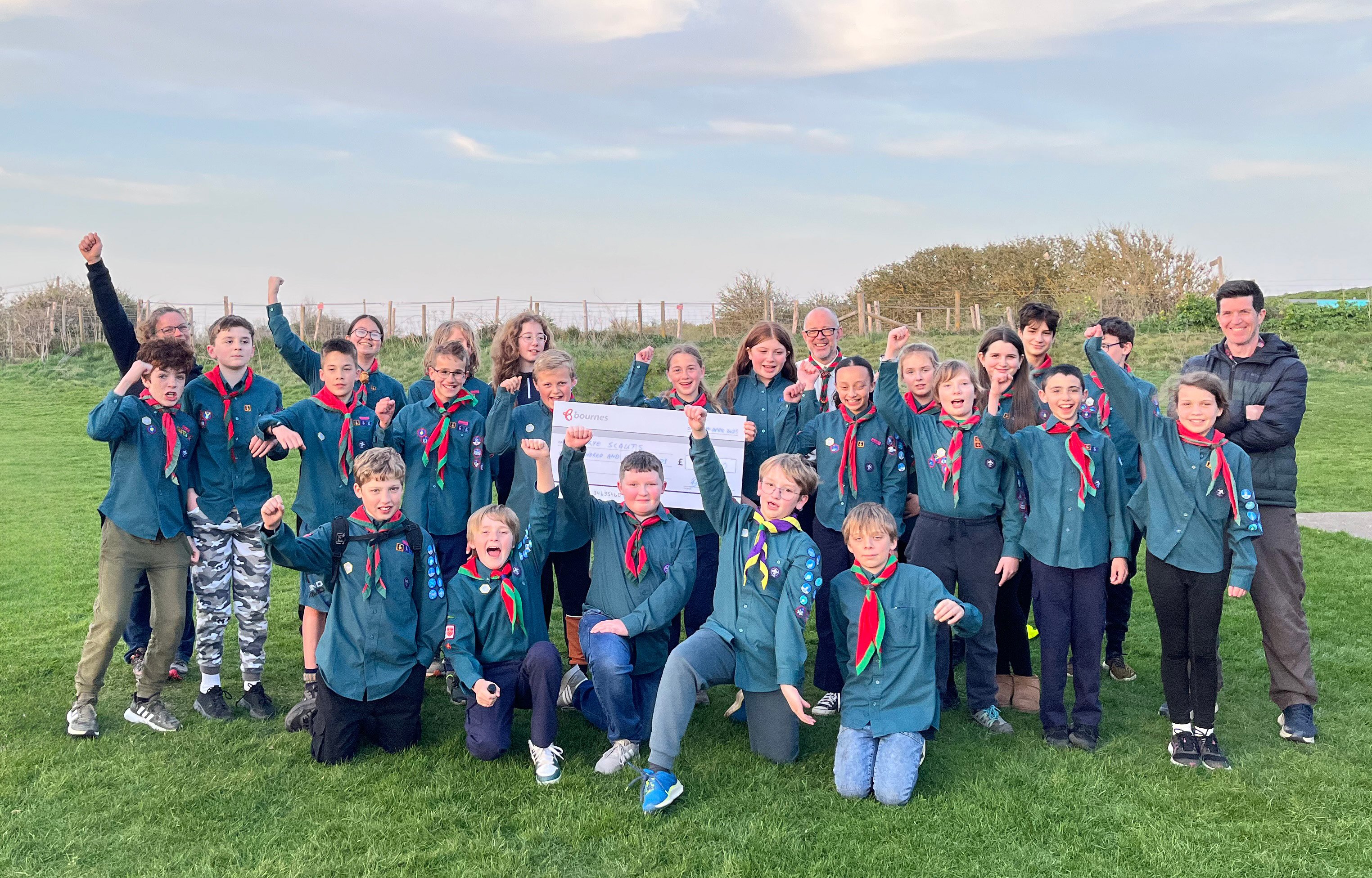 1st Rye scouts win Bournes Removals £150 charity donation celebrating 150 years as a local Rye removal company