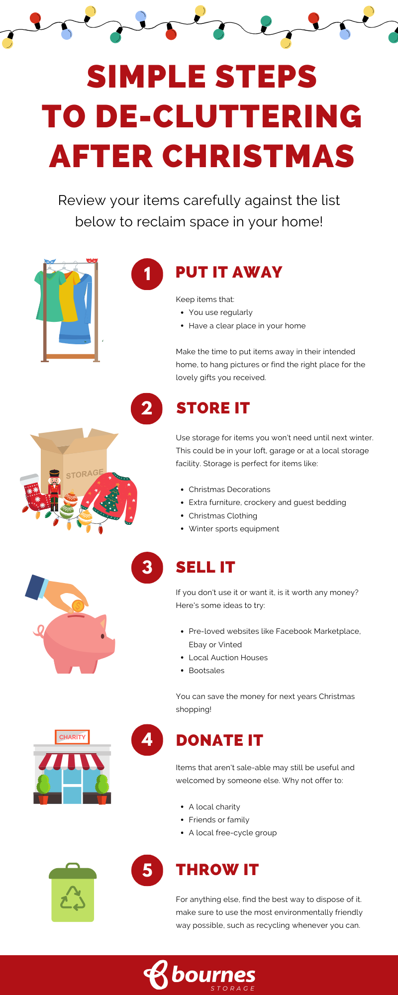 Christmas Decluttering Infographic