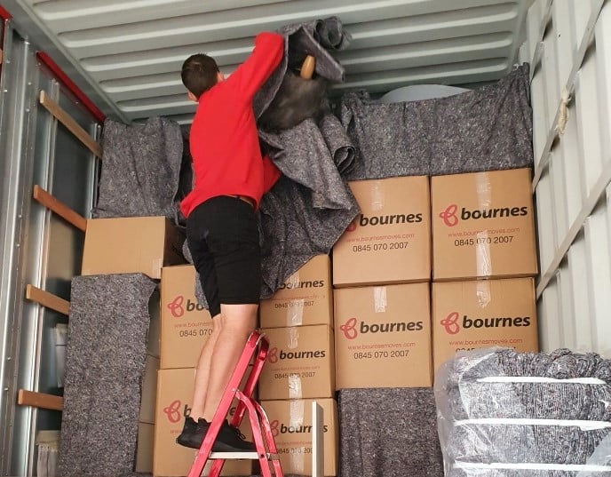 Loading Removal Boxes for move to Germany