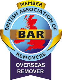 the BAR overseas badge is an indication of being a professional international mover