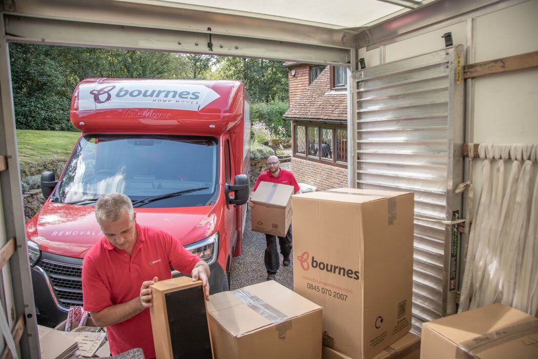 loading small moving van