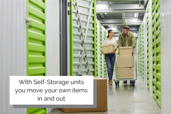 moving into a self storage unit