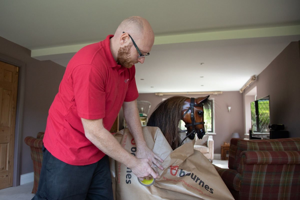 Export Wrapping Rocking Horse