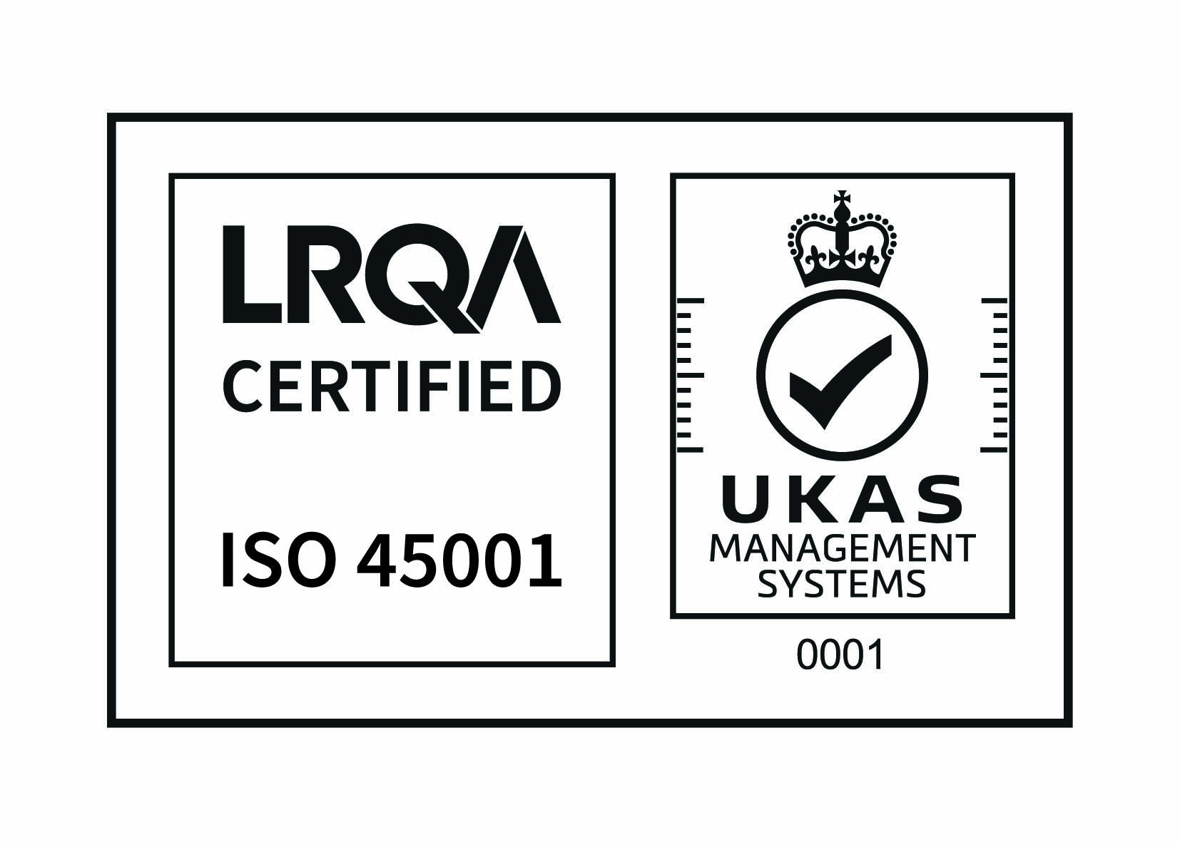 LRQA - UKAS AND ISO 45001 - CMYK