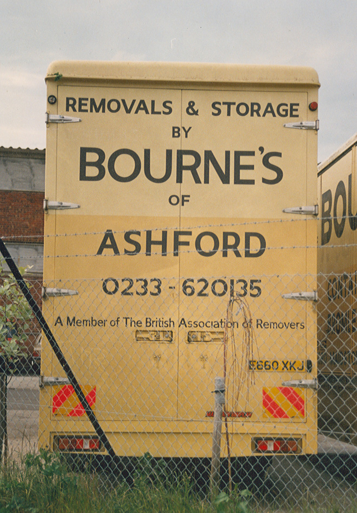 Bournes removals and storage in Ashford 1980s removals lorry